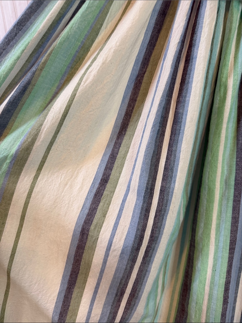 MATTA STRIPED RUFFLE V NECK DRESS SMALL - Picture 2 of 7